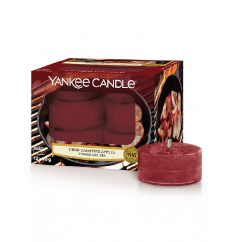 Yankee Candle Aromatic tea candles Crisp Campfire Apples 12 x 9.8 g Unisex