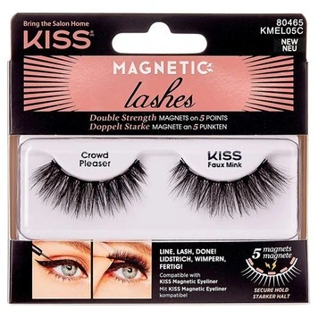 Kiss Magnetic Lashes 05 Crowd Pleaser (Magnetic Lashes Double Strength) Moterims