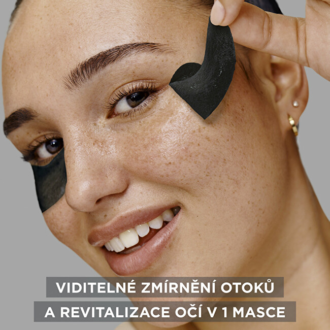 Garnier Skin Naturals Depuffing Eye Mask with Activated Charcoal 5 g vietinės priežiūros priemonė