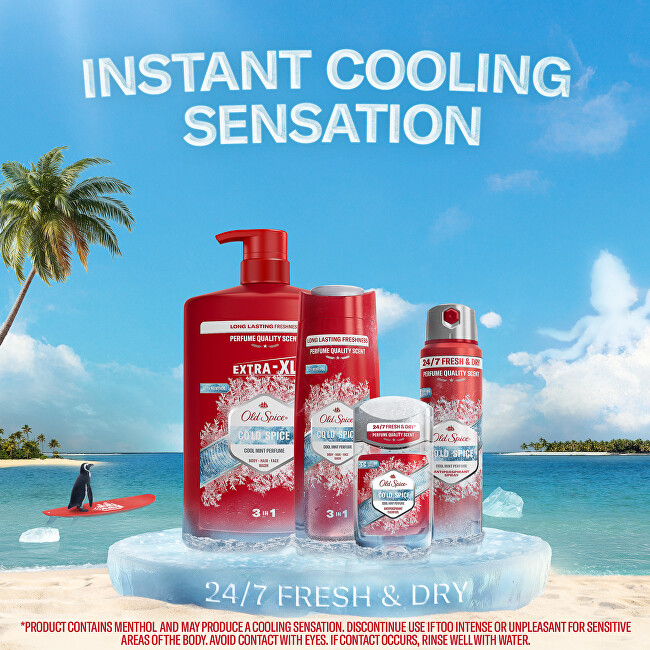 Old Spice Cold Spice Body, Hair, Face Wash Shower Gel 1000ml &scaron;ampūnas