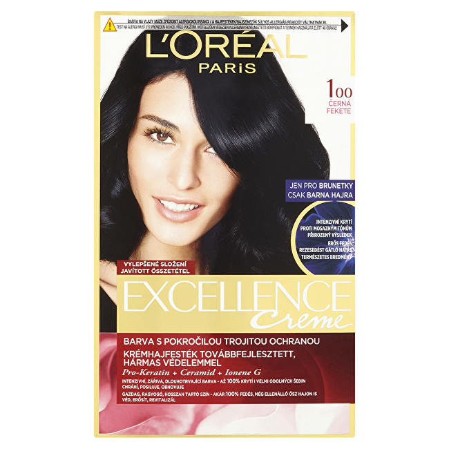 L´Oréal Paris Permanent Hair Color Excellence Creme 3 Dark Brown Moterims