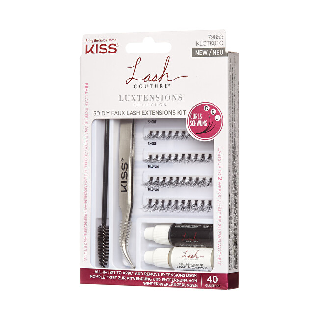Kiss Lash Couture LuXtension Cluster Kit dirbtinės blakstienos