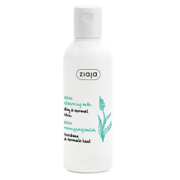 Ziaja Aloe vera cleansing lotion for dry and normal skin ( Aloe Clean sing Milk) 200 ml 200ml Moterims