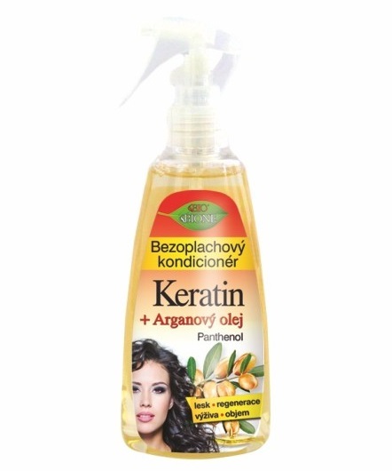 Bione Cosmetics Keratin + Argan oil with panthenol 260 ml 260ml Moterims