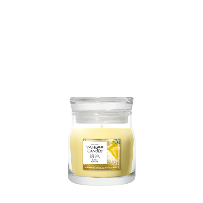Yankee Candle Signature scented candle glass small Lemon Gelato 110 g kvepianti žvakė