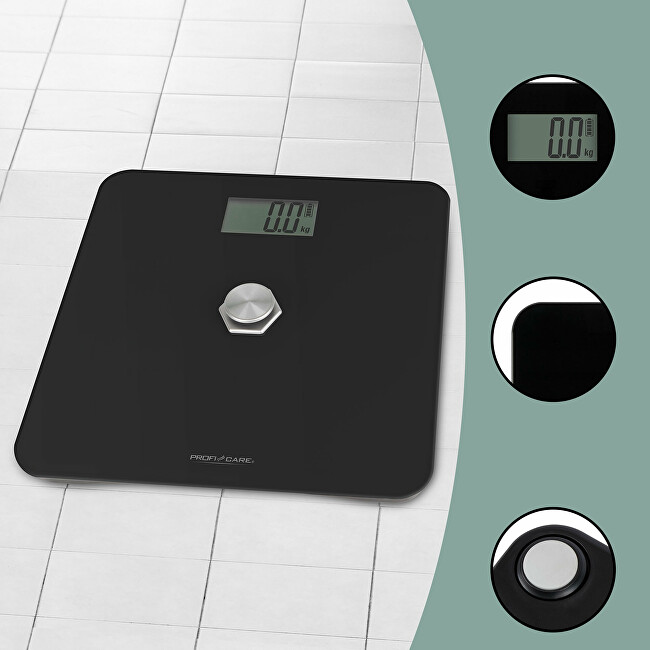 ProfiCare Ecological kinetic personal scale black (bez bateri&iacute;) PW 3112