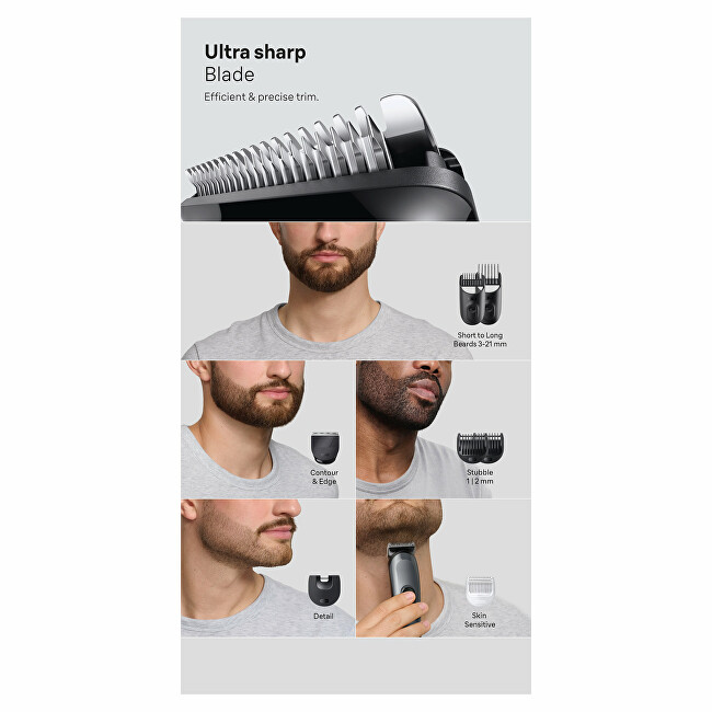 Braun Series 3 AIO3540 8-in-1 Multifunctional Trimmer plaukų segtukas