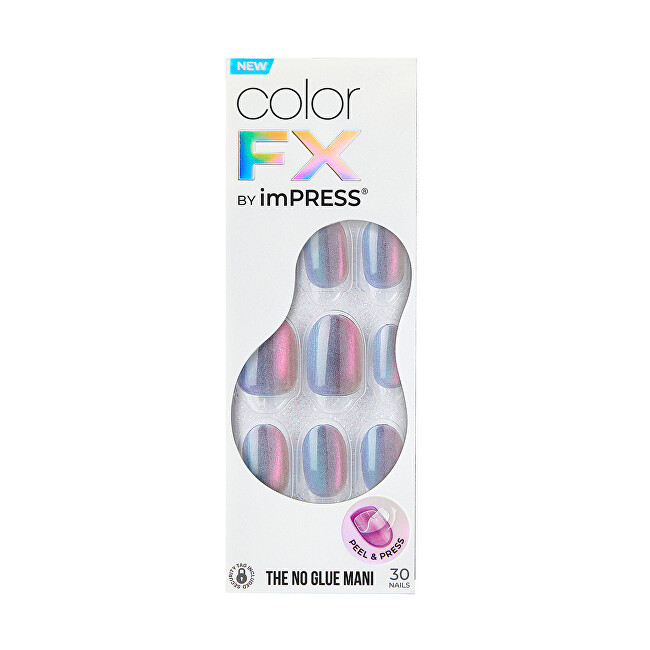 Kiss Self-adhesive nails imPRESS Color FX (Fly Up) 30 pcs Moterims