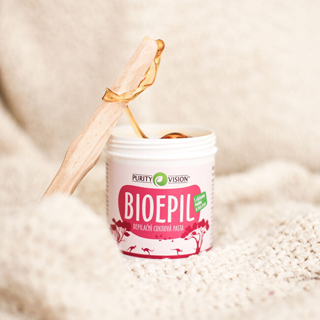 Purity Vision BioEpil depilatory sugar paste 350 g + 50 g EXTRA priemonės depiliacijai