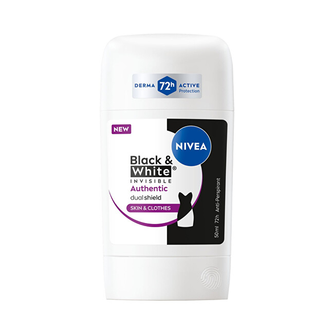 Nivea Solid antiperspirant B&W Authentic Anti-Perspirant 50 ml 50ml Moterims