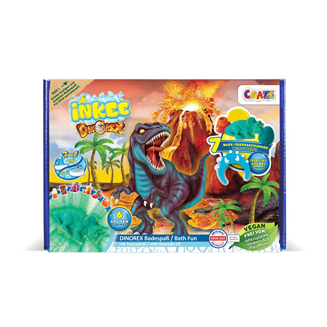 INKEE Dino set Vonios ir du&scaron;o priemonė