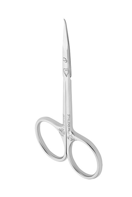 STALEKS Cuticle scissors with a curved tip Exclusive 23 Type 1 Magnolia (Professional Cuticle Scissors with Manikiūro priemonė