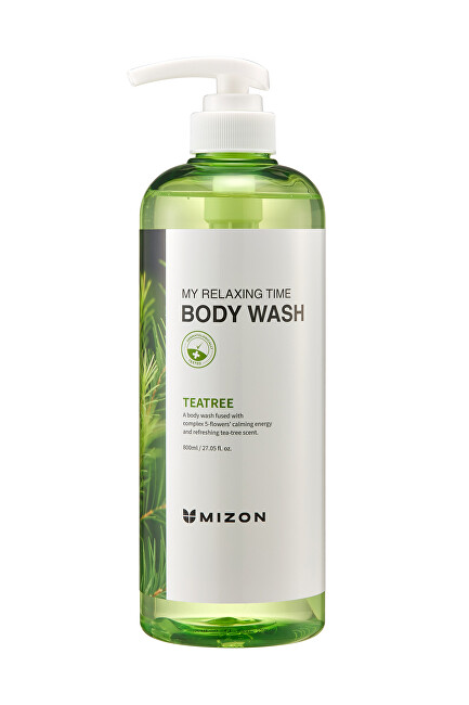Mizon Shower gel for irritated and problematic skin Teatree My Relaxing Time ( Body Wash) 800 ml 800ml Moterims