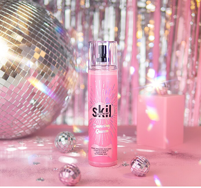Skil Dancing Queen - třpytiv&aacute; parf&eacute;movan&aacute; mlha na tělo a vlasy 250ml kvepalai Moterims