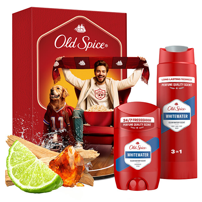 Old Spice Whitewater Sportfan Set - D&aacute;rkov&aacute; sada Vonios ir du&scaron;o priemonė Vyrams