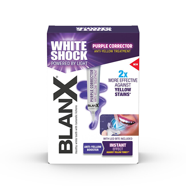 BlanX Teeth Whitening Kit White Shock Purple Treatment + LED Dantų balinimui Dantų priežiūra Unisex