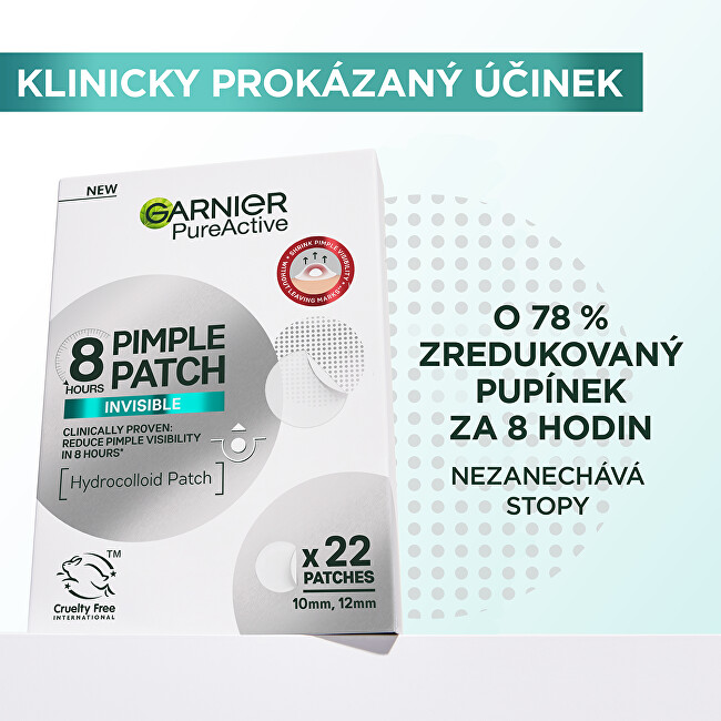 Garnier Hydrocolloid patches for skin imperfections Pure Active (Pimple Patch) 22 pcs vietinės priežiūros priemonė