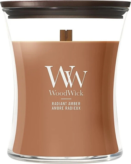 WoodWick Scented candle vase medium Radiant Amber 275 g kvepianti žvakė