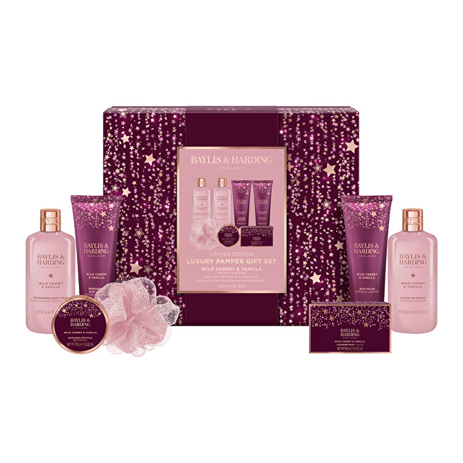 Baylis & Harding Wild Cherry & Vanilla Body Care Gift Set 7 pcs Vonios ir du&scaron;o priemonė Moterims