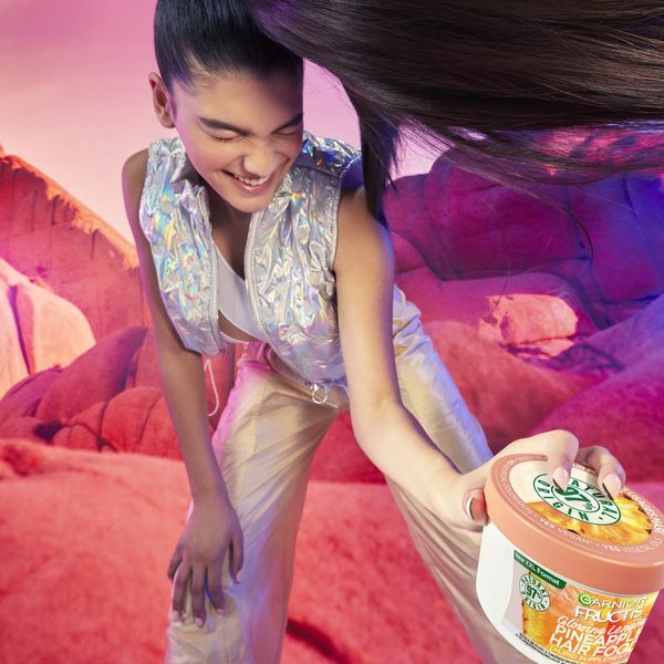 Garnier Mask for long hair Pineapple ( Hair Food) 400 ml 400ml atstatomoji plaukų priežiūros priemonė