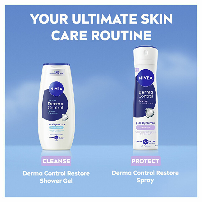 Nivea Antiperspirant spray for sensitive skin Derma Control Restore (Antiperspirant) 150 ml 150ml dezodorantas