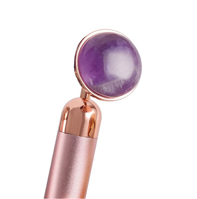 Palsar 7 (Jade Roller Massager Electric Pink Handle and Amethyst Jade) kosmetinis prietaisas