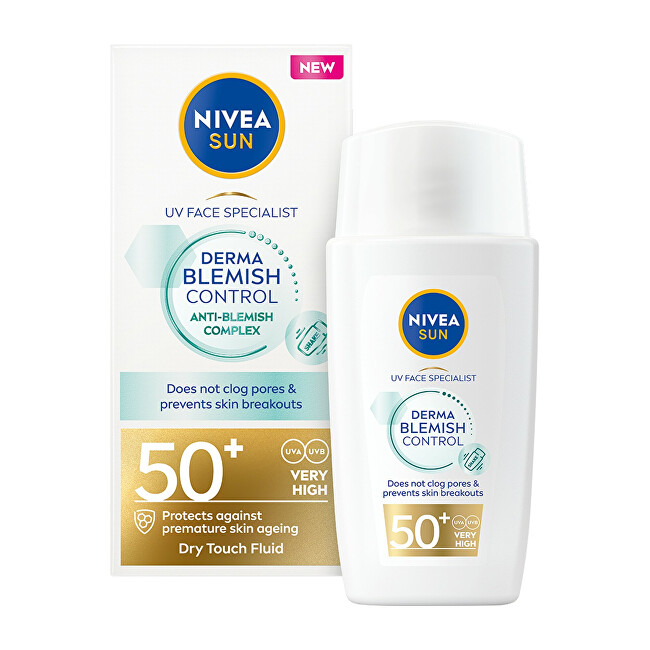 Nivea Protective skin cream Specialist Derma Skin Clear SPF 50+ Moterims