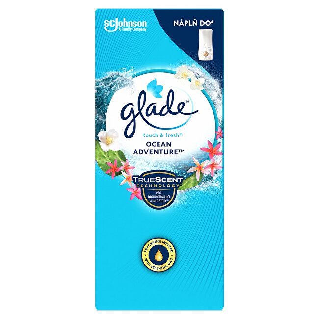 Glade Touch & Fresh Ocean Adventure air freshener refill 10 ml 10ml namų kvapas