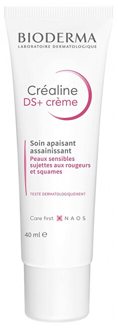 Bioderma Cr&eacute;aline DS+ Cr&eacute;me - Zklidňuj&iacute;c&iacute; emulze s hydratačn&iacute;m &uacute;činkem Veido priemonė raudonuojančiai ir jautriai odai Moterims