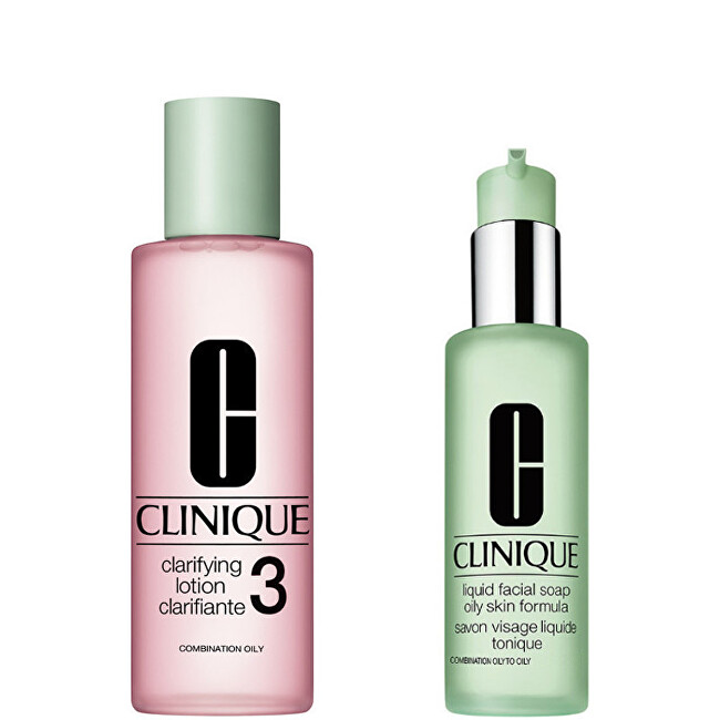Clinique CLARIFYING LOTION 3 400ML+ ALL ABOUT CLEAN LIQUID FACIAL SOAP 200ML Moterims
