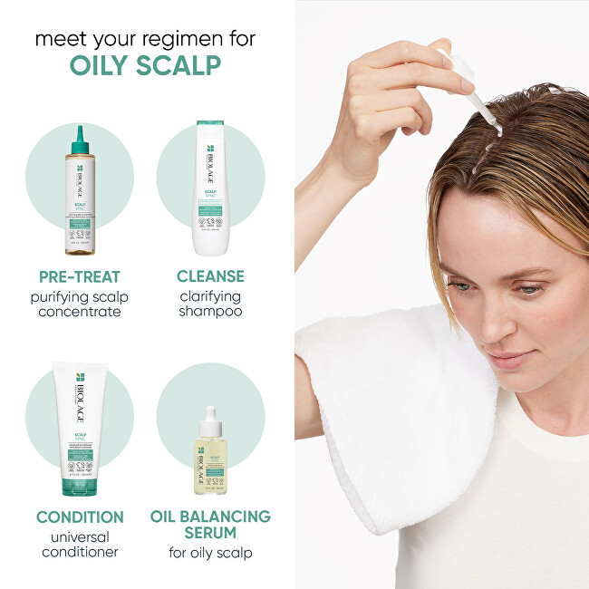 Biolage Scalp Sync oil balancing serum (Oil Balancing Serum) 50 ml 50ml nenuplaunama plaukų priežiūros priemonė