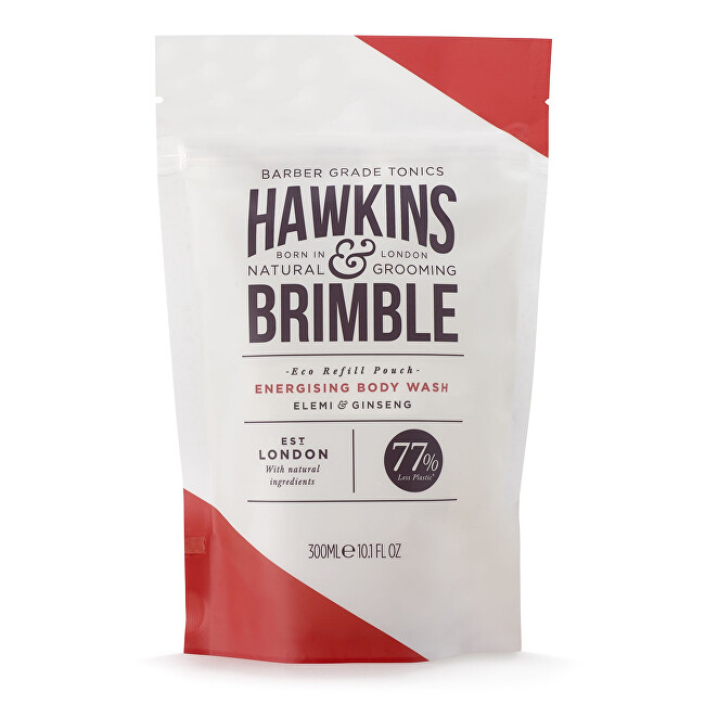 Hawkins & Brimble Refreshing shower gel - refill ( Body Wash Pouch) 300 ml 300ml Vyrams