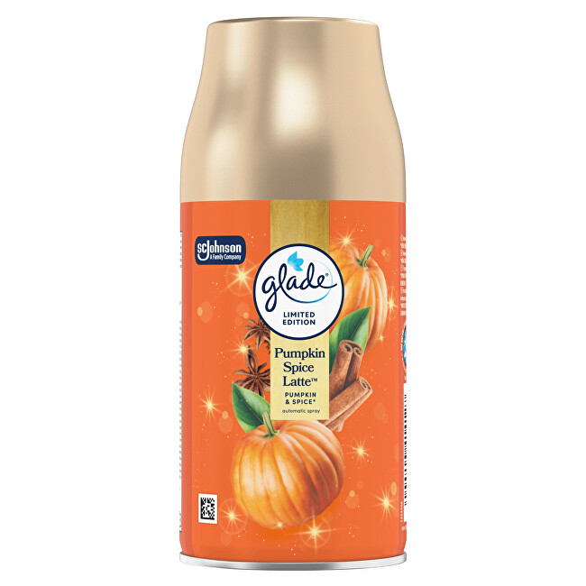 Glade Pumpkin Spice Latte Automatic Air Freshener Refill Pur&scaron;kiamas Kvapas namams Unisex