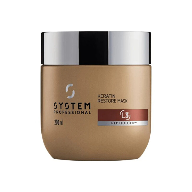 System Professional Restoring mask with keratin LuxeOil Keratin (Restore Mask) 400ml Moterims