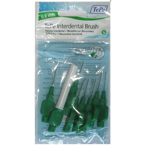 TePe Interdental brushes Normal 0.8 mm green 8 pcs Unisex