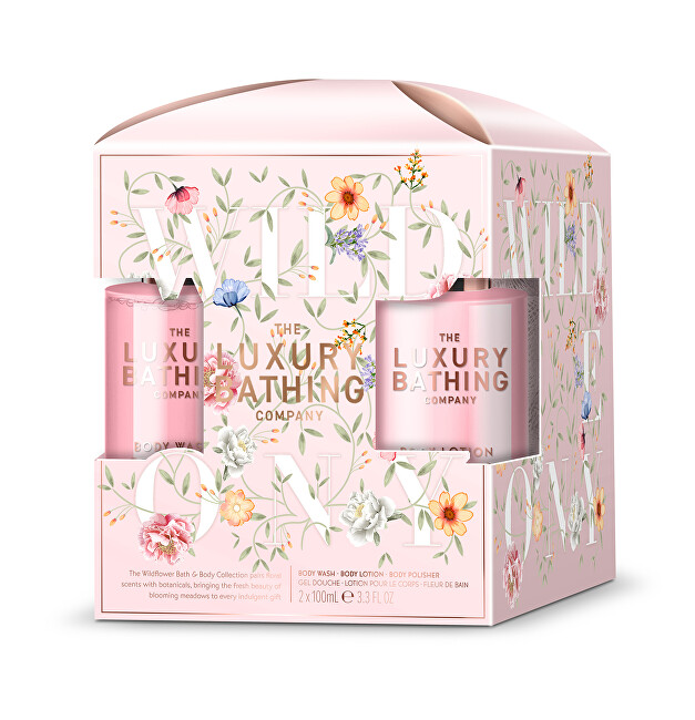 Grace Cole Luxury Bathing Body Care Set ( Pivoňka, Broskev & Malina ) - D&aacute;rkov&aacute; sada p&eacute;če o tělo ( 3 ks ) Vonios ir du&scaron;o priemonė Moterims
