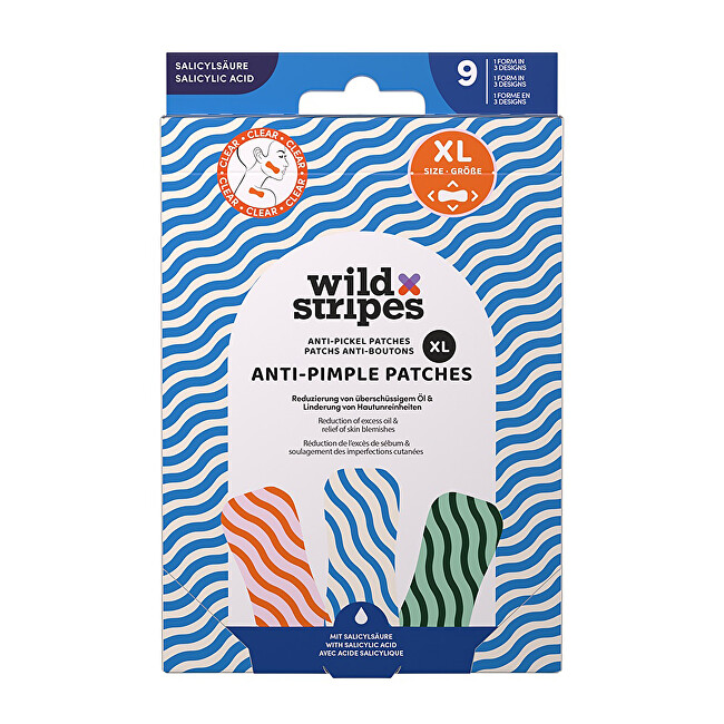 Wild Stripes Hydrocolloid acne patches Clear Anti-Pimple Patches XL Aknė ir spuogai Moterims