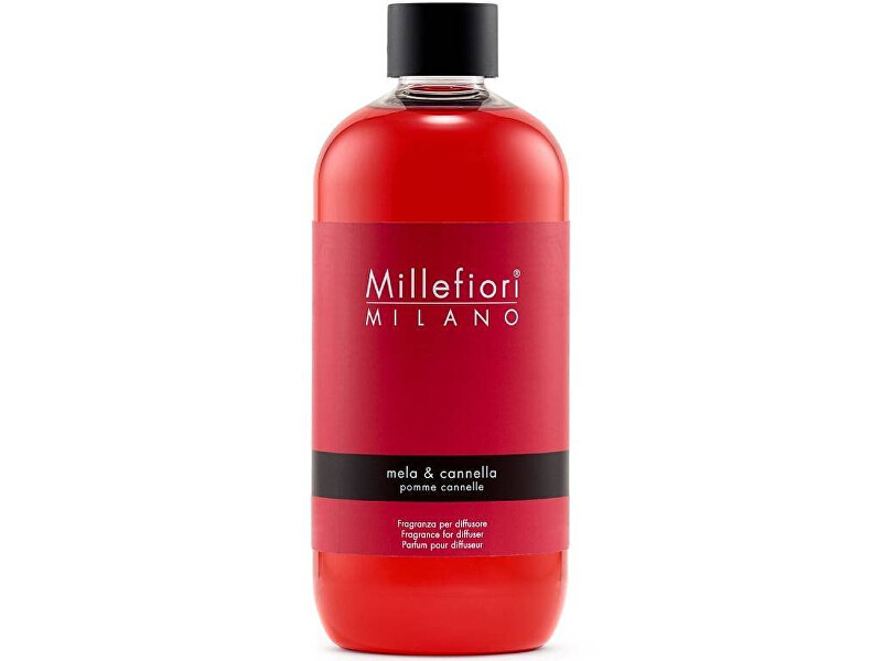 Millefiori Milano REFILL FOR STICK DIFFUSER 500ml MELA & CANNELLA 500ml Kvapas namams su lazdelėmis