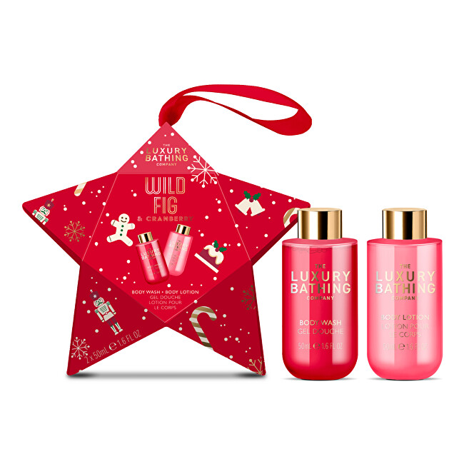 Grace Cole Fig & Cranberry Body Care Mini Gift Set 2 pcs Vonios ir du&scaron;o priemonė Moterims