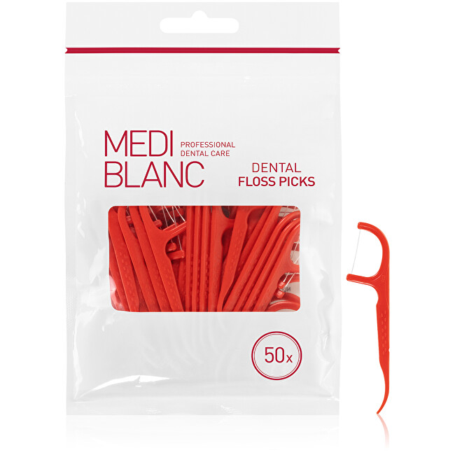MEDIBLANC Dental toothpicks with floss 50 pcs Unisex