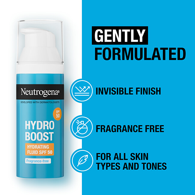 Neutrogena Hydro Boost Hydrating Fluid SPF 50 50ml veido apsauga