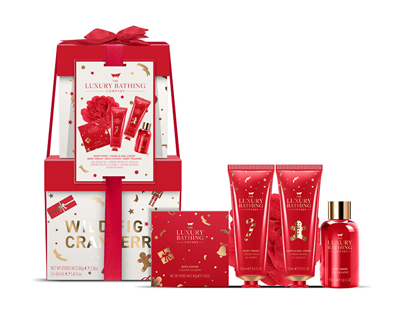 The Luxury Bathing Company Fig & Cranberry Gift Set 5 pcs Moterims