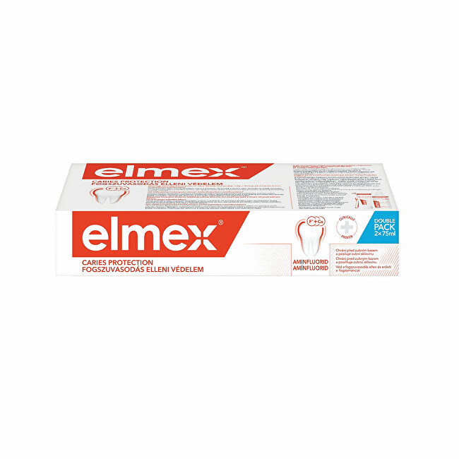Elmex Toothpaste Anti Caries Protection Duopack 2 x 75 ml 75ml Dantų emalį stiprinanti priemonė