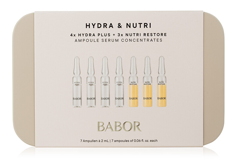 Babor Hydra Skin Care Gift Set & Nutri Ampoule Serum Concentrates Moterims