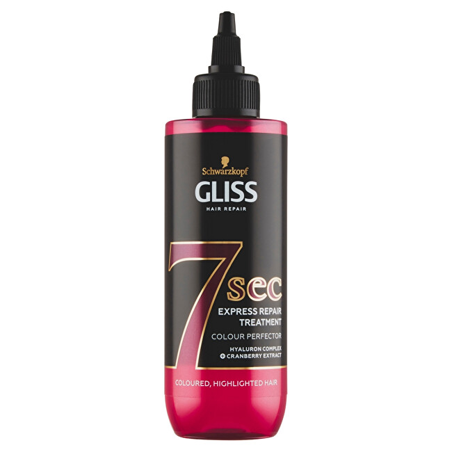 Gliss Kur Express regeneration treatment for colored hair 7 sec Color Perfector (Express Repair Treatment) 200 200ml Moterims