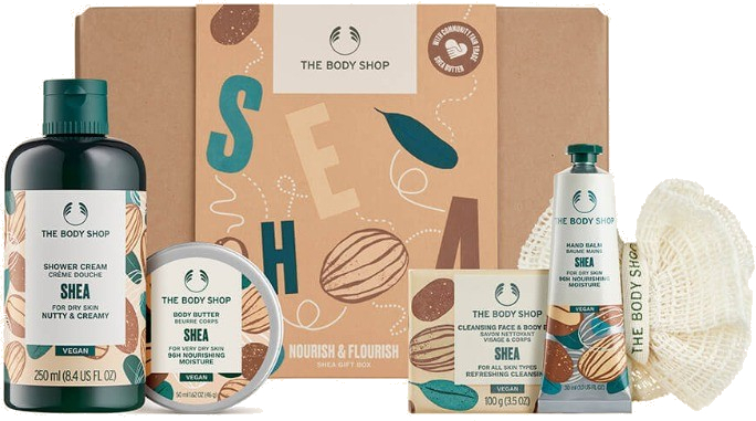 The Body Shop Shea G3 Small Dry Skin Body Care Gift Set Moterims