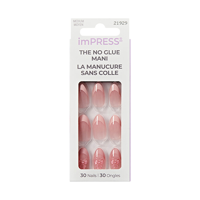 Kiss Self-adhesive nails imPRESS Nails - Glow Muse 30 pcs priemonė nagams