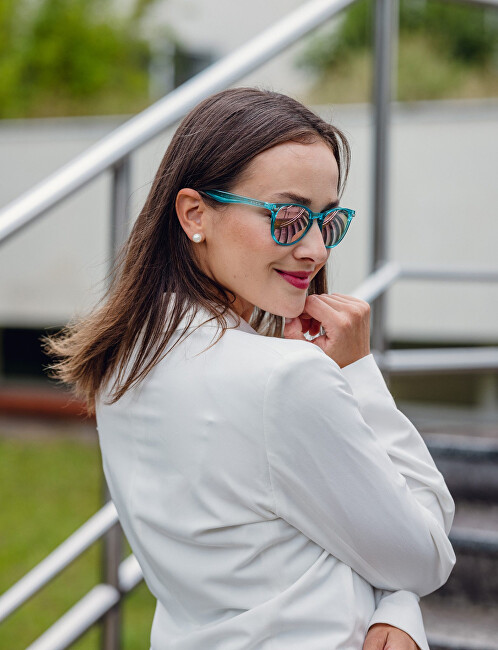 Vuch Sunglasses Mitzi Transparent Blue akiniai nuo saulės