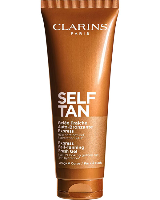 Clarins Express Self-Tanning Fresh Gel 125 ml 125ml savaiminio įdegio kremas