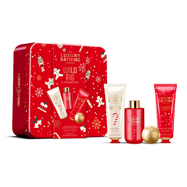 Grace Cole Gift set in a tin box Fig & Cranberry 4 pcs Vonios ir du&scaron;o priemonė Moterims